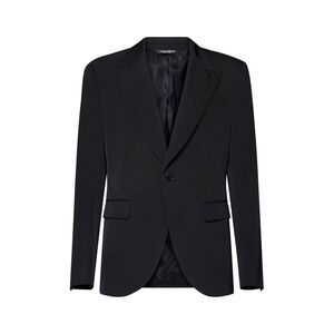 Dolce & Gabbana Men Black Technical Fabric Sicilia Single-Breasted Blazer